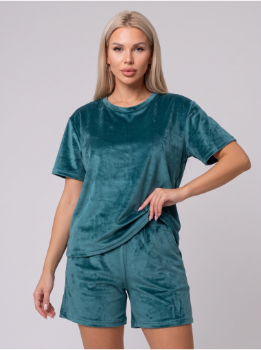 Костюм  велюровый с шортами № 1022-3