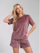 Костюм  велюровый с шортами № 1022-2